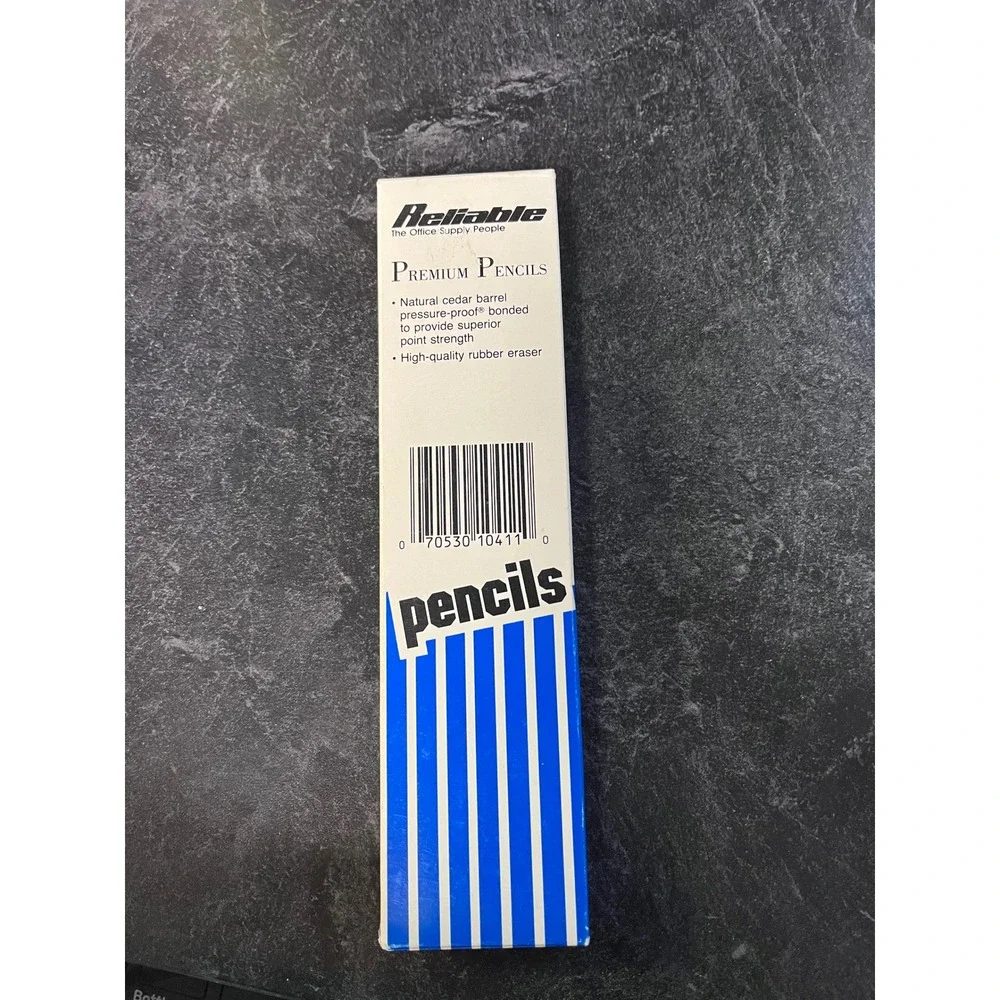 Reliable Premium Pencils Natural‎ Cedar Barrel High Quality Eraser 12 Count Box